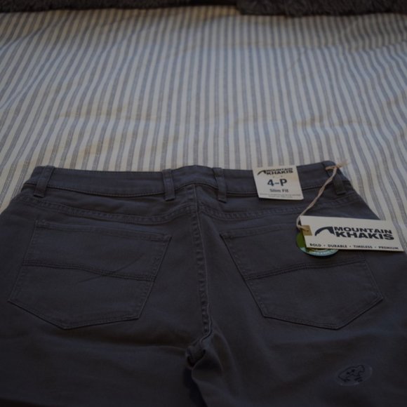 Mountain Khakis Gunmetal Charlie ORGANIC Cotton-Blend Slim Pants 4 P - Picture 8 of 8